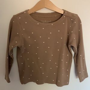 Colored Organics 3/4 sleeves snap shoulder top